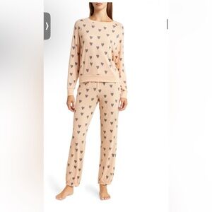 Honeydew Intimates from Nordstrom heart pink pajamas women size medium